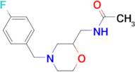 N-((4-(4-Fluorobenzyl)morpholin-2-yl)methyl)acetamide