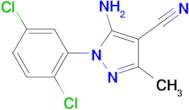 5-Amino-1-(2,5-dichlorophenyl)-3-methyl-1H-pyrazole-4-carbonitrile