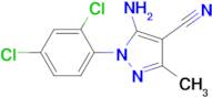 5-Amino-1-(2,4-dichlorophenyl)-3-methyl-1H-pyrazole-4-carbonitrile