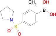 (2-Methyl-4-(pyrrolidin-1-ylsulfonyl)phenyl)boronic acid