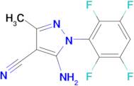5-Amino-3-methyl-1-(2,3,5,6-tetrafluorophenyl)-1H-pyrazole-4-carbonitrile