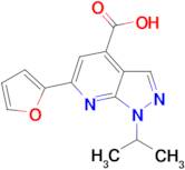 6-(Furan-2-yl)-1-isopropyl-1H-pyrazolo[3,4-b]pyridine-4-carboxylic acid