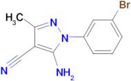 5-Amino-1-(3-bromophenyl)-3-methyl-1H-pyrazole-4-carbonitrile
