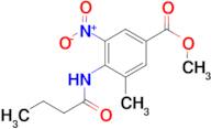 Methyl 4-(butyrylamino)-3-methyl-5-nitrobenzoate