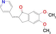 5,6-Dimethoxy-2-(pyridin-4-ylmethylene)-2,3-dihydro-1H-inden-1-one