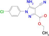 Ethyl 5-amino-1-(4-chlorophenyl)-4-cyano-1H-pyrazole-3-carboxylate