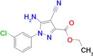 Ethyl 5-amino-1-(3-chlorophenyl)-4-cyano-1H-pyrazole-3-carboxylate