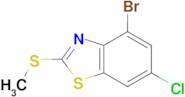 4-Bromo-6-chloro-2-(methylthio)benzo[d]thiazole