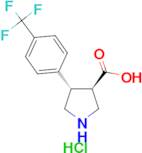 trans-4-(4-(Trifluoromethyl)phenyl)pyrrolidine-3-carboxylic acid hydrochloride