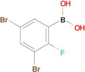 (3,5-Dibromo-2-fluorophenyl)boronic acid