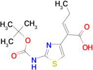 (Z)-2-(2-((tert-Butoxycarbonyl)amino)thiazol-4-yl)pent-2-enoic acid