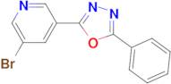 2-(5-Bromopyridin-3-yl)-5-phenyl-1,3,4-oxadiazole
