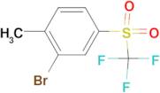 2-Bromo-1-methyl-4-((trifluoromethyl)sulfonyl)benzene