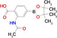 2-Acetamido-4-(4,4,5,5-tetramethyl-1,3,2-dioxaborolan-2-yl)benzoic acid