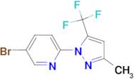 5-Bromo-2-(3-methyl-5-(trifluoromethyl)-1H-pyrazol-1-yl)pyridine