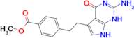 Methyl 4-(2-(2-amino-4-oxo-4,7-dihydro-3H-pyrrolo[2,3-d]pyrimidin-5-yl)ethyl)benzoate