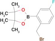 2-(2-(Bromomethyl)-5-fluorophenyl)-4,4,5,5-tetramethyl-1,3,2-dioxaborolane