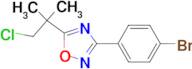 3-(4-Bromophenyl)-5-(1-chloro-2-methylpropan-2-yl)-1,2,4-oxadiazole