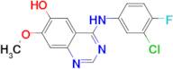 4-((3-Chloro-4-fluorophenyl)amino)-7-methoxyquinazolin-6-ol