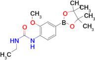 1-Ethyl-3-(2-methoxy-4-(4,4,5,5-tetramethyl-1,3,2-dioxaborolan-2-yl)phenyl)urea