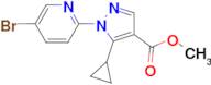 Methyl 1-(5-bromopyridin-2-yl)-5-cyclopropyl-1H-pyrazole-4-carboxylate