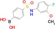 (4-(N-(4-Fluoro-3-methoxyphenyl)sulfamoyl)phenyl)boronic acid