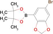 2-(6-Bromobenzo[d][1,3]dioxol-4-yl)-4,4,5,5-tetramethyl-1,3,2-dioxaborolane