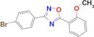 3-(4-Bromophenyl)-5-(2-methoxyphenyl)-1,2,4-oxadiazole