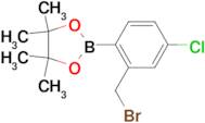 2-(2-(Bromomethyl)-4-chlorophenyl)-4,4,5,5-tetramethyl-1,3,2-dioxaborolane