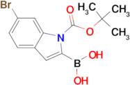 (6-Bromo-1-(tert-butoxycarbonyl)-1H-indol-2-yl)boronic acid