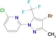 2-(4-Bromo-3-methyl-5-(trifluoromethyl)-1H-pyrazol-1-yl)-6-chloropyridine