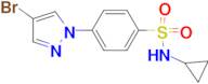 4-(4-Bromo-1H-pyrazol-1-yl)-N-cyclopropylbenzenesulfonamide