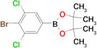 2-(4-Bromo-3,5-dichlorophenyl)-4,4,5,5-tetramethyl-1,3,2-dioxaborolane