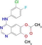 4-((3-Chloro-4-fluorophenyl)amino)-7-methoxyquinazolin-6-yl acetate
