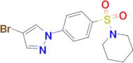 1-((4-(4-Bromo-1H-pyrazol-1-yl)phenyl)sulfonyl)piperidine