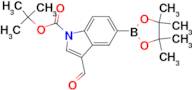 Tert-Butyl 3-formyl-5-(4,4,5,5-tetramethyl-1,3,2-dioxaborolan-2-yl)-1H-indole-1-carboxylate