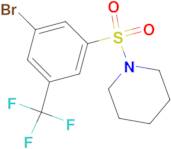 1-((3-Bromo-5-(trifluoromethyl)phenyl)sulfonyl)piperidine