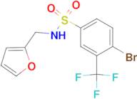 4-Bromo-N-(furan-2-ylmethyl)-3-(trifluoromethyl)benzenesulfonamide