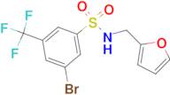 3-Bromo-N-(furan-2-ylmethyl)-5-(trifluoromethyl)benzenesulfonamide