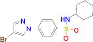 4-(4-Bromo-1H-pyrazol-1-yl)-N-cyclohexylbenzenesulfonamide