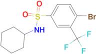 4-Bromo-N-cyclohexyl-3-(trifluoromethyl)benzenesulfonamide