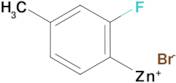 2-Fluoro-4-methylphenylzinc bromide 0.5 M in Tetrahydrofuran