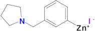 3-[(1-Pyrrolidino)methyl]phenylzinc iodide 0.5 M in Tetrahydrofuran
