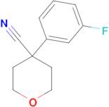 4-(3-Fluorophenyl)oxane-4-carbonitrile
