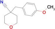 4-[(4-Methoxyphenyl)methyl]oxane-4-carbonitrile