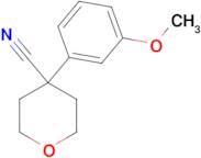 4-(3-Methoxyphenyl)oxane-4-carbonitrile