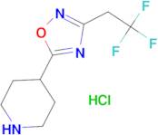 4-[3-(2,2,2-Trifluoroethyl)-1,2,4-oxadiazol-5-yl]piperidine hydrochloride