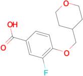 3-Fluoro-4-(oxan-4-ylmethoxy)benzoic acid