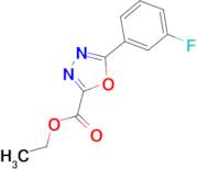 Ethyl 5-(3-fluorophenyl)-1,3,4-oxadiazole-2-carboxylate