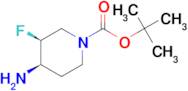 (3S,4R)-tert-Butyl 4-amino-3-fluoropiperidine-1-carboxylate